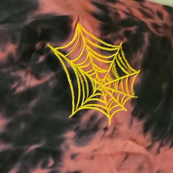 NWT: Disney Mickey Mouse Halloween Tie-Dye Woven Unisex Adult Shirt - Picture 9 of 14